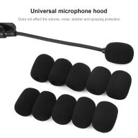 10PCS Universal Microphone Windscreen Sponge Cover Headset Mic Replacement Foam Cover Protective Cap For Gooseneck Meeting Mic