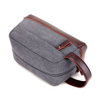 Mens Handbag Canvas Travel Accessories Cosmestics Toiletry Bag Portable Storage Bag Fashion Large Purse for Men