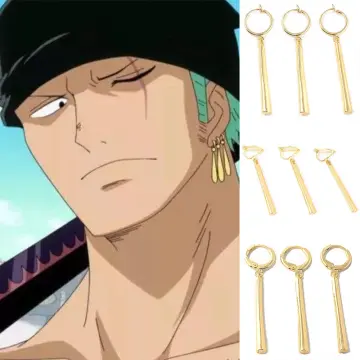 Buy FLYUN 6Pairs Anime Earring for Men Fake Gauges Earring Faux Plugs 10MM  18G Screw Stud Black Mens Earrings Metal resin at Amazonin