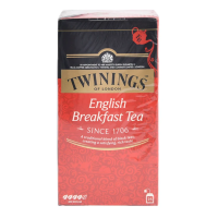 Twinings English Breakfast Tea ทไวนิงส์ ชาอิงลิชเบรกฟาสต์ 50 กรัม (บรรจุ 2 ก. x 25 ซอง)