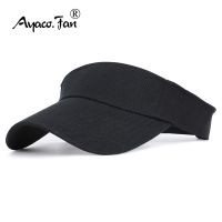 Topi Bucket หมวกสำหรับผู้หญิง,หมวกแก็ปหมวกกันแดดฤดูร้อนผู้ชายผู้หญิงผ้าฝ้ายกระบังหน้าปรับได้ป้องกันรังสียูวีกีฬาเทนนิสพื้นว่างเปล่าหมวกแก๊ปกันแดดเล่นเบสบอลกอล์ฟวิ่ง