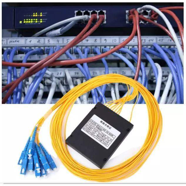 Allan 1 X 8 Spectrometer SC/UPC Optical Fiber PLC Splitter Single Mode ...