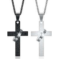 Xinghe ขายร้อน Cross Ring สร้อยคอบุคลิกภาพพังก์ฮิปฮอปสแตนเลสจี้ยาวชายและหญิงโซ่เสื้อกันหนาว .