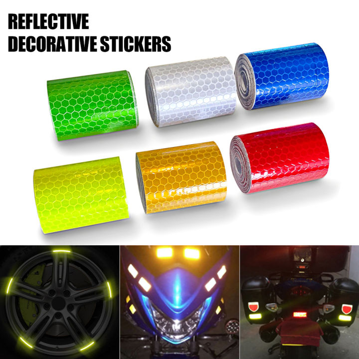 5cm*300cm Car Reflective Tape Decoration Stickers Car Warning Safety ...