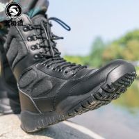 [COD]Ultralight High Top Man S Tactical Boots Breathable Fy Sport Bat Boots รองเท้ากันลื่นขนาดตำรวจ38-45