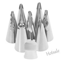 【Ready Stock】 ☁۩ E05 8Pcs/Set Wedding Russian Nozzles Pastry Puff Skirt Icing Piping Nozzles Pastry Decorating Tips Cake Cupcake Decorator Tool