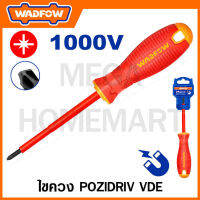 WADFOW ไขควง Pozidriv VDE ขนาด PZ2 x 100 มม. CR-V รุ่น WSD7274