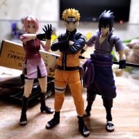 แอคชันฟิกเกอร์นารูโตะ Shfiguarts ดั้งเดิม Bandai: Shippuden Sasuke Kakashi Sakura โมเดลยูชิฮามาดาราเคลื่อนย้ายได้ของขวัญเด็กตุ๊กตาของเล่น