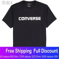 BTS Converseเสื้อยืดลำลอง ¤Converse TShirt ใหม่คุณภาพ Update T แฟชั่นครึ่งแขนเสื้อ SLIM FIT Cotton เสื้อแขนสั้นผู้ชายเสื้อยืด Converse Short sleeve T-shirts