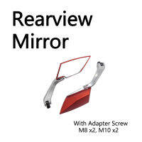 1ชิ้นของรถจักรยานยนต์ Refitting อุปกรณ์เสริมไฟฟ้าสกูตเตอร์ย้อนกลับกระจกสากลอลูมิเนียมกระจกมองหลัง