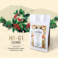 เมล็ดกาแฟคั่ว Colombia  HR-61 ขนาด 100 กรัม