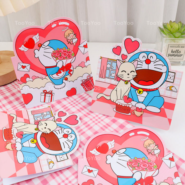 Với hình ảnh Doraemon dễ thương và đầy ấn tượng, thiệp tình yêu Doraemon sẽ đem lại nhiều niềm vui và hạnh phúc cho các đôi tình nhân. Bạn có muốn làm người yêu của mình ngạc nhiên khi nhận được một món quà độc đáo và sáng tạo không? Đừng bỏ lỡ bức ảnh này.