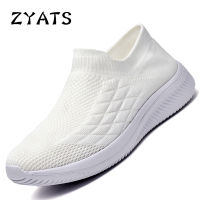 ZYATS รองเท้าผ้าระบายใหม่รองเท้าผู้หญิงแฟชั่นระบายอากาศรองเท้าผ้าใบสีดำสีขาว