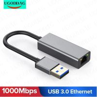 1000Mbps Newest USB Ethernet Adapter USB 3.0 Network Card To RJ45 Lan For Windows 10 Xiaomi Mi Box 3 Nintend Switch Ethernet USB