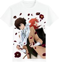 AnimeHall Bungou Stray Dogs Anime Luminous T Shirt Adult Cosplay Costume Short Sleeve Tee