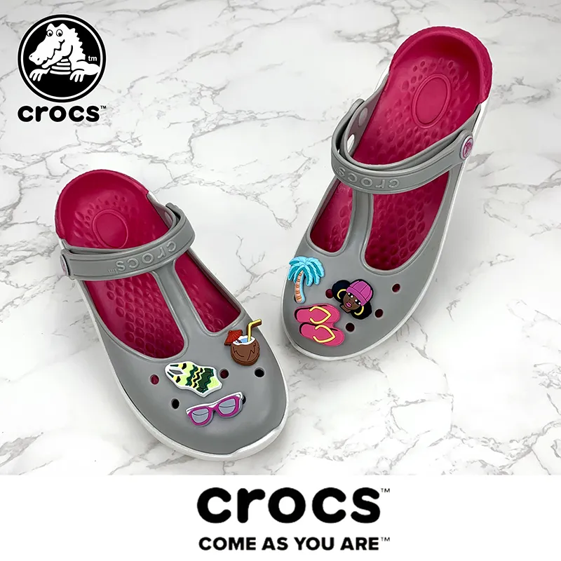 2023 New crocs bae clogs wedges korean sandals fashion slippers