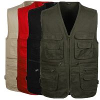 ☃♚ hnf531 Middle-aged vest casual outdoor vest photography cotton vest