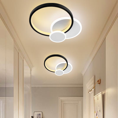 New LED ceiling lamp bedroom ceiling light balcony lighting modern minimalist aisle lamp atmospheric room ceiling chandelier