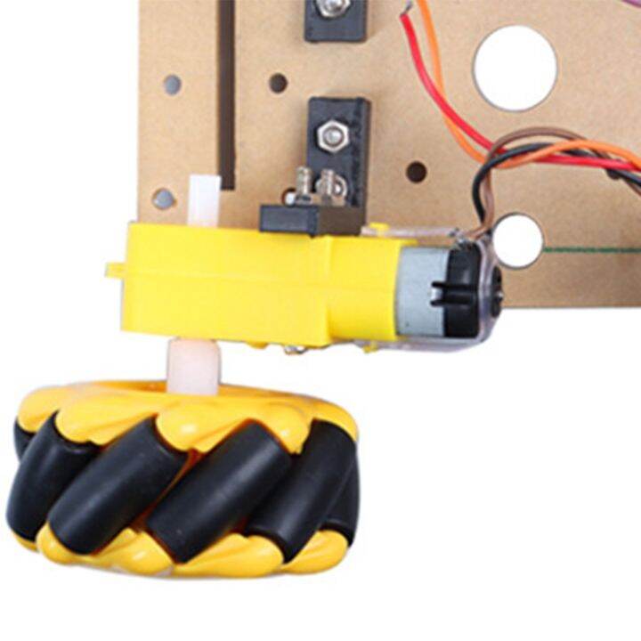 Smart Robot Car Kit Acrylic Chassis with 4WD Mecanum Wheels Suitable for Programming Beginner