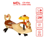 Xe Lắc Trẻ Em Nhựa Chợ Lớn Con Thỏ Có nhạc - Size Đại Dành Cho Bé Từ 2 - 6