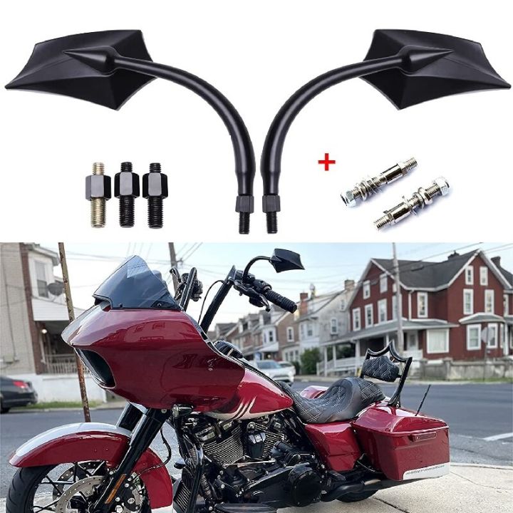 2pcs-black-side-mirrors-aluminum-rear-view-mirror-accessories-fit-for-harley-touring-street-glide-road-king-sportster-xl-mirrors