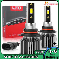 ไฟหน้า Led Q4 1คู่6000lm 6000K 60W 360องศา Ip68ชิ้นส่วนหลอดไฟไฟหน้ากันน้ำ