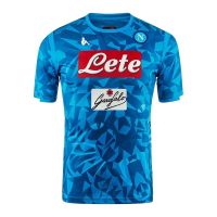 ☒☫☇ Less popular version Naples football fans home kit football quick-drying fabric adult code with short sleeves