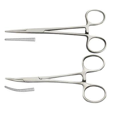 【YF】 Curved and Straight Forceps Locking Clamps Hemostatic Arterial Clamp Pliers