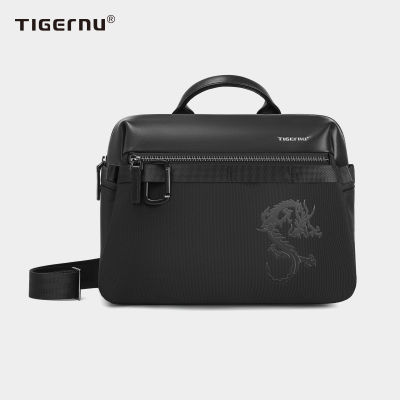 Tigernu 2022ใหม่แฟชั่นชายไหล่กระเป๋าสไตล์จีนกระเป๋าสำหรับ11นิ้วแท็บเล็ตกันน้ำ Crossbody กระเป๋า Dragon Series 8223