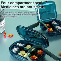 4/6 Grid Pill Case แบบพกพา Water Proof Dispenser กล่องคอนเทนเนอร์ยา Organizer Dr Ug Dispenser ผู้ถือยาแท็บเล็ต Storage