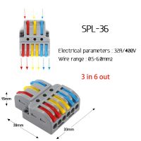 Spl36ตัวเชื่อมต่อสายเชื่อมต่อเร็วขนาดเล็ก39นิ้วแบบใหม่ตัวนำไฟ Led เทอร์มินัลบล็อกสายไฟสากลสายไฟฟ้า