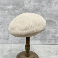 ? Japanese Linen Cotton Breathable Dome Retro Beret Womens Spring And Summer Sun Protection Casual Versatile Thin Painter Hat