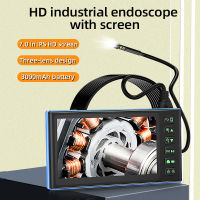 T23 7.9มม. 5มม. 7นิ้ว1080P HD IPS จอแสดงผล Endoscope กล้องกันน้ำ Micro 6 LED IP67 Endoscope สำหรับรถยนต์สมาร์ทโฟนอุตสาหกรรมกล้องขนาดเล็ก Endoscope USB Type C