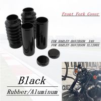 สำหรับ HARLEY-DAVIDSON X48 X 48ด้านหน้าส้อม Gaiters Protector ฝาครอบรถจักรยานยนต์ Boot Shock ฝุ่น FORTY-EIGHT (XL1200X) 16-22