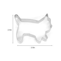 Cat Shape Cutter แม่พิมพ์เค้กสแตนเลส Fondant Pastry Biscuits DIY Tool