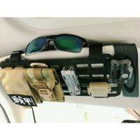 【LZ】 Tactical Sun Visor Organizer Vehicle ABS Plastic Molle Panels Interior Accessories Molle Pouches EDC Tools Car Hanging Board