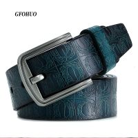 ✁☄✆  New product brand luxury design pin buckle genuine leather cowhide belt jeans belts for men business cowboy Hot Sale