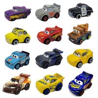 Pixar Car Lightning Mcqueen Mini นายอำเภอ Cruz Ramirez Mater สีดำ Storm Jackson โมเดล Diecast เด็กของขวัญคริสต์มาส