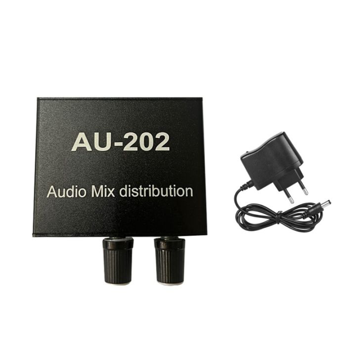 2 Channel 3.5mm Stereo Mini headphone Audio Mixer powered mixer -M21