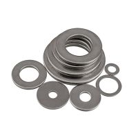 Flat Washer M2 M2.5 M3 M4 M5 M6 M8 M10 M12-M24 316 Stainless Steel Metric Plain Gasket Flat Gasket Rings Thickness 0.5mm-4mm