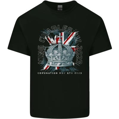 King Charles Coronation Day Mens Cotton Tshirt Tee