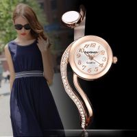 ❂ Relogio Feminino แฟชั่น Rose Gold Womens Bangle สร้อยข้อมือนาฬิกาหรูหราสแตนเลส Rhinestone ผู้หญิงเครื่องประดับนาฬิกานาฬิกา