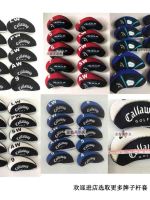 U..a กอล์ฟเหล็กแท้ฝาครอบ Callaway Club ฝาครอบป้องกัน10ชิ้นลูกบอลหมวกยืดหยุ่นดำน้ำวัสดุนำเข้าอเมริกัน