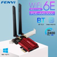 WiFi AX210 5374Mbps Tri Band 2.4G5G6Ghz Wireless PCIE Adapter รองรับ Bluetooth 5.3เครือข่าย WiFi การ์ดสำหรับ PC Win 1011