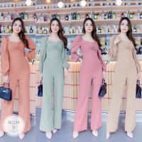 ML239  Jumpsuit จั๊มสูทขายาว ทรงแขนพองยาว อกแต่งผ้าม้วนทรงสวยเข้ารูป ทรงขายาว งานสุดหรู งานน่ารักๆดีไซน์เก๋ คอล​ใหม่ ใส่ออกงานสวยตัวเดียวจบ ใส่ออกมาสวย งานขายดีสุดๆ ตัวนี้แม่ค้าแนะนำ พลาดไม่ได้เลยจ้า  เนื้อผ้า Frabic : ผ้าซาร่า  +++นางแบบใส่งานขายจริง+++