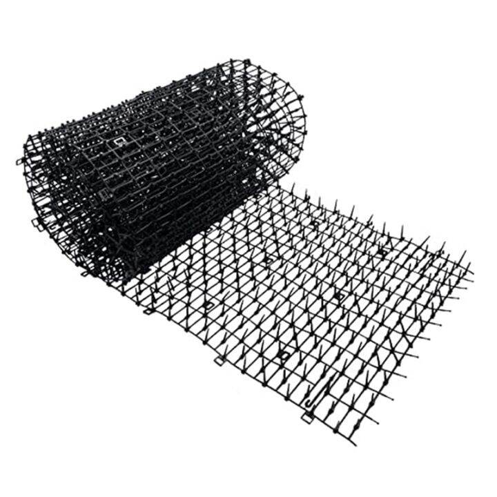Black Cat Scat Mat with Spikes,Digging Cat Deterrent Devices Prickle Strips Roll Anti Kitten