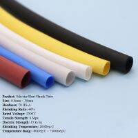 Diameter 0.8 30mm Silicone Heat Shrink Tube Flexible Cable Sleeve Insulated 2500V High Temperature Soft DIY Wire Wrap Protector