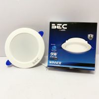 โคมไฟ ดาวน์ไลท์ Downlight lamp ติดฝัง Bec LED ทรงกลม ขอบขาว รุ่น WINNER 9W 870lm สีเดย์ Day light รุ่นใหม่