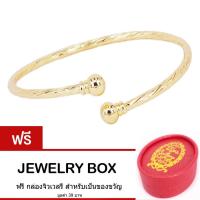 Tips Gallery กำไล ข้อมือ สแตนเลส 316L ลายเกลียว หุ้ม ทองคำ  24K รุ่น Le Volute Love Rope Golden Bracelet Design TBS096 ฟรี กล่องจิวเวลรี