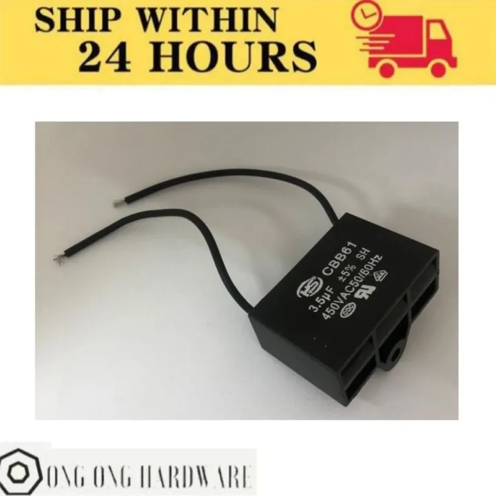 FAN CAPACITOR CAPASITOR CONDENSER MOTOR 2.0 2.5 3.0 3.5 UF TABLE